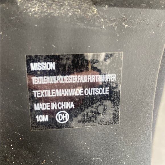 Jellypop mission, black faux suede with faux Sherpa trimmed Laced ankle boots 10 - Picture 8 of 11